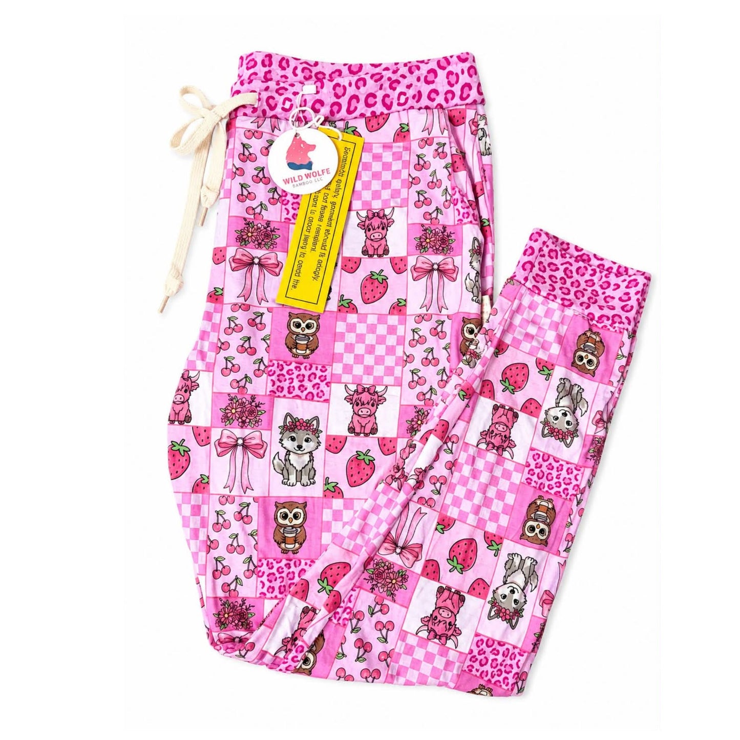 Berry Belle Patchwork Adult Joggers