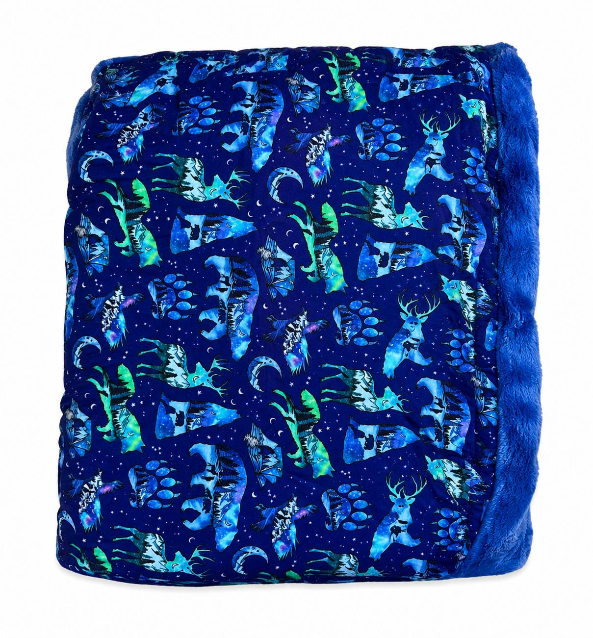 60 by 85 Celestial Forest Bamboo Plush Blanket