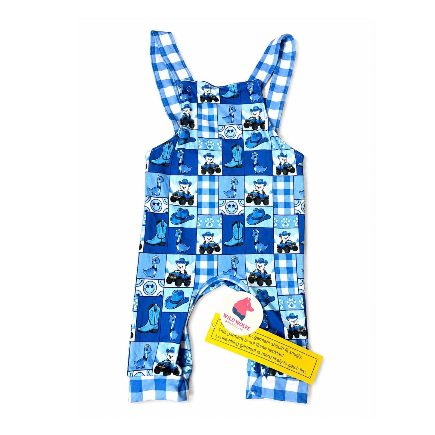Arctic Geo Overalls with Crescent Zipper