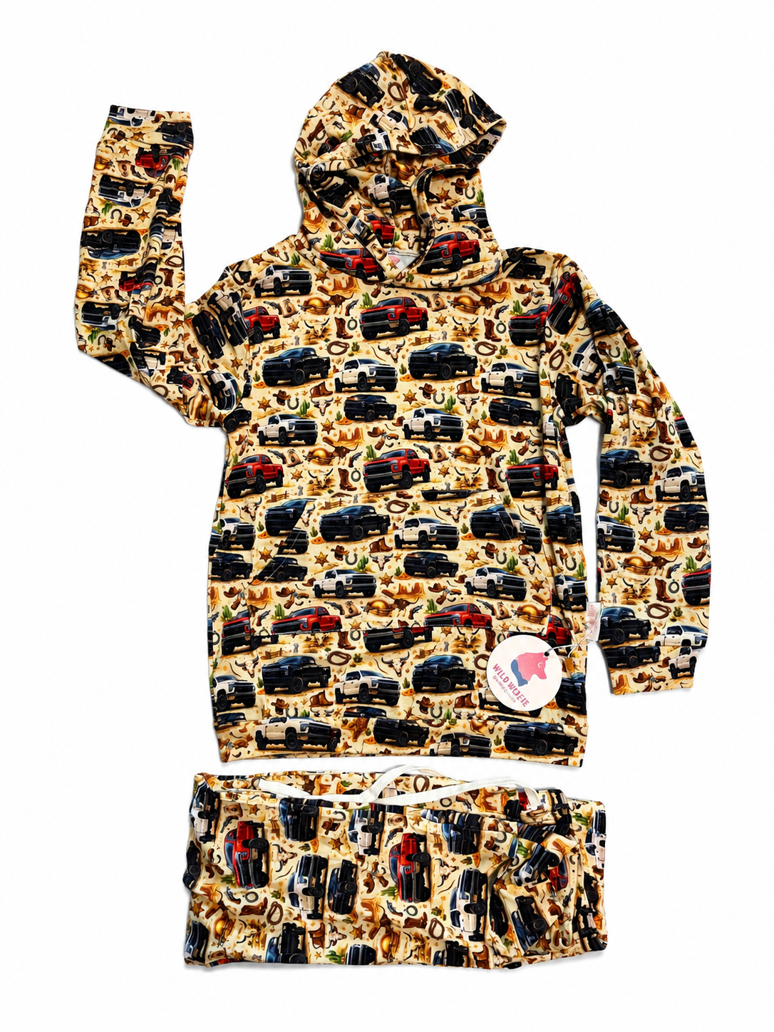 Western Trucks Hooded Daywear Jogger Set